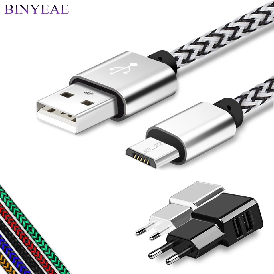 Зарядный кабель Micro USB 1/2/3 метра для Samsung Galaxy J3/J5/J7 2017/2016 длина кабеля 25 см 1 м/2 м/3