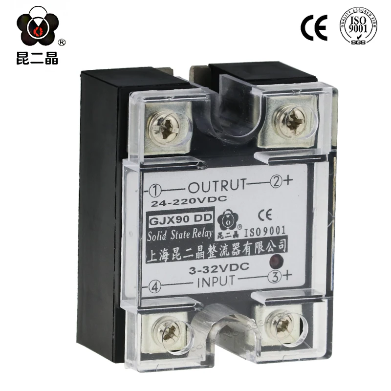 single phase Solid state relay DC to 90A 24-220VDC output 3-32VDC input module SSR GJX90 DD DC-DC SSR-90A | Обустройство дома
