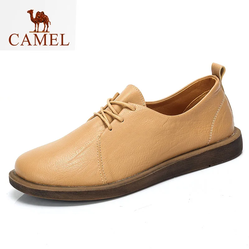 CAMEL/Женские повседневные тонкие туфли в стиле ретро Новинка 2019 года мягкие