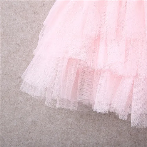 Вечернее платье с блестками и круглым вырезом для маленьких девочек праздничный