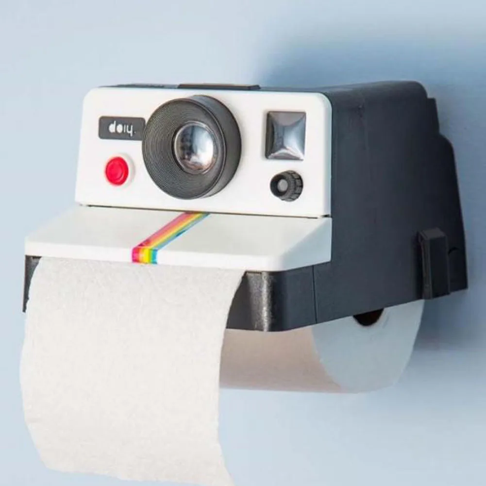 

1 Piece Creative Retro Camera Shape Inspired Tissue Boxes Toilet Roll Paper Holder Box Bathroom Decor