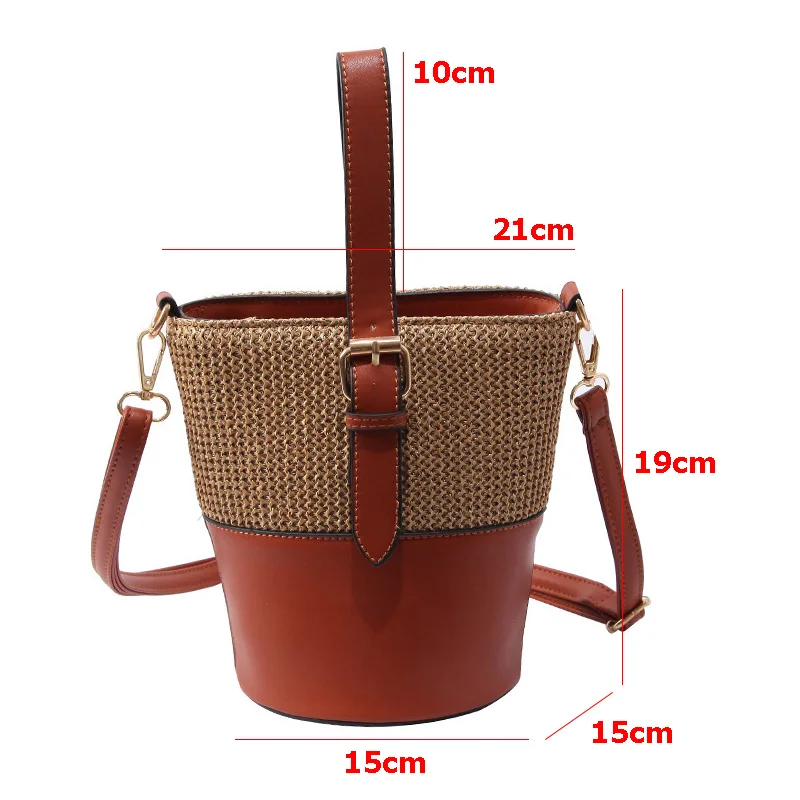 

Luxury Women Handbags Designer Fashion Female Beach Straw Purse Bags Shoulder Bag Lady Travel Crossbody Bolsa Sac A Main SS3206