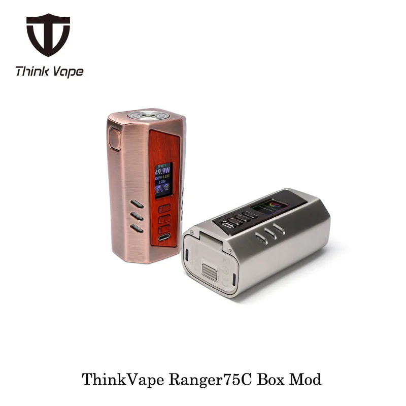 Электронная сигарета ThinkVape Ranger75C 75 Вт поле Mod думаю Vape создано Двойной 18650 Батарея