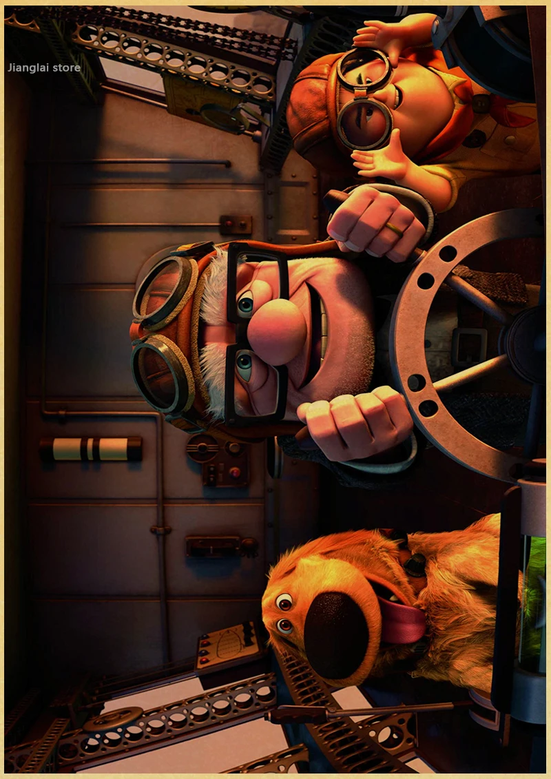 D18 Up Peter Hans Docter Pixar домашний декор крафт-бумага фильм Ретро плакат рисунок ядро наклейки на стену - Цвет: D18