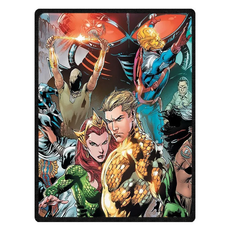 Aquaman теплое Флисовое одеяло супер мягкая фланелевая Манта для