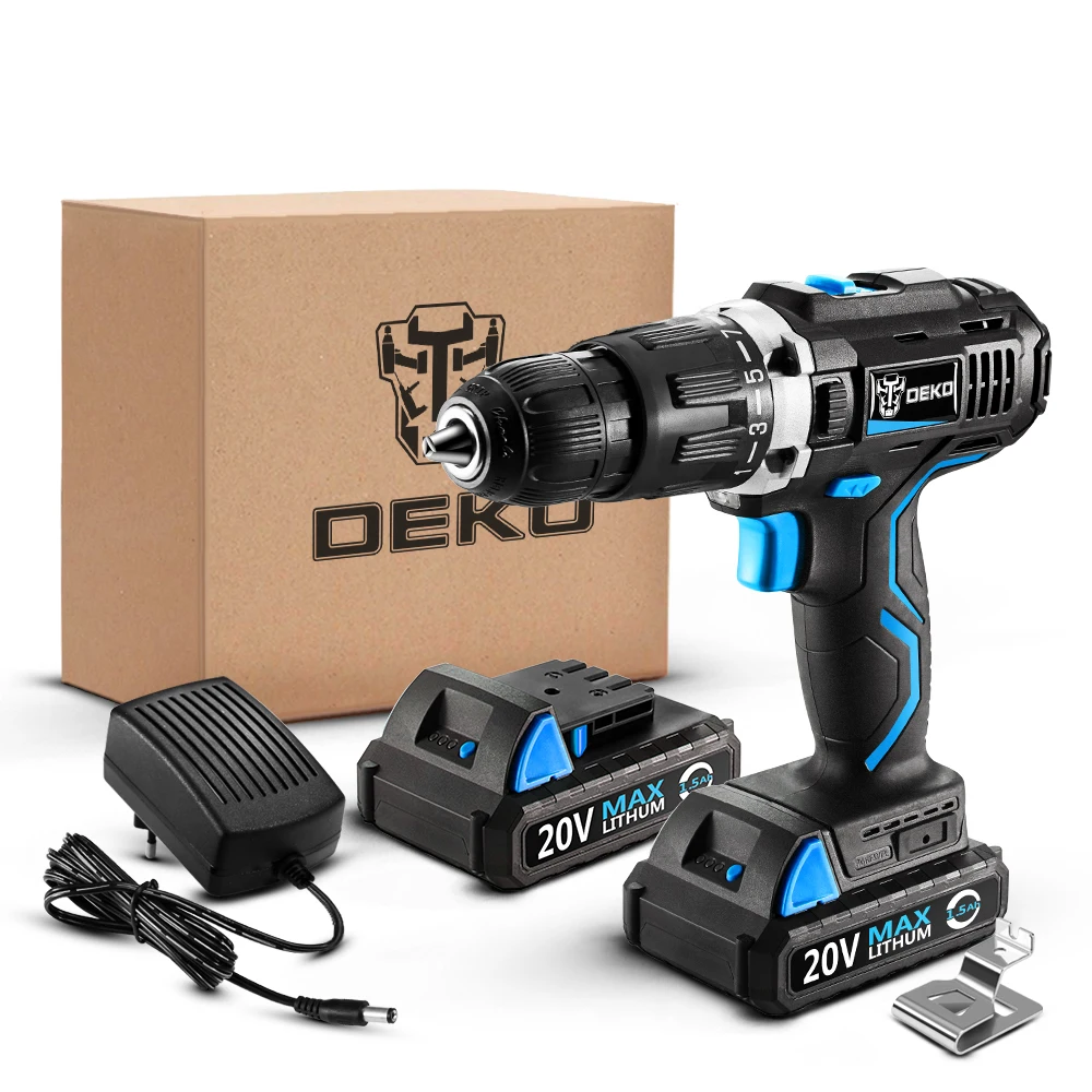 DEKO GCD20DU3 20V MAX Аккумуляторная дрель электрическая отвертка гравер мини литий