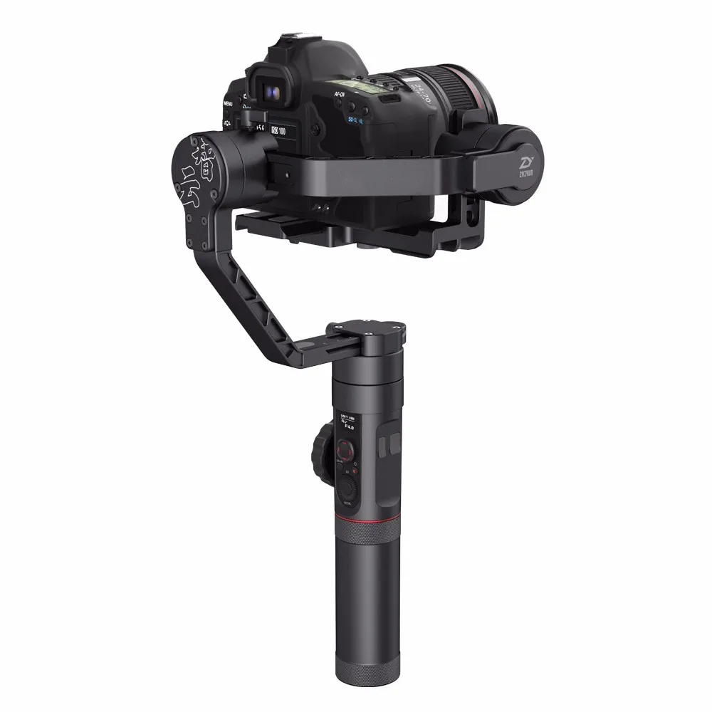 Zhiyun Crane 2 Crane2 3-осевой ручной шарнирный стабилизатор для камеры GoPro для цифровой зеркальной камеры Canon Nikon Sony, Panasonic все камеры w/кран 2 Servo приборы непрерывного изменения фокусировки камеры