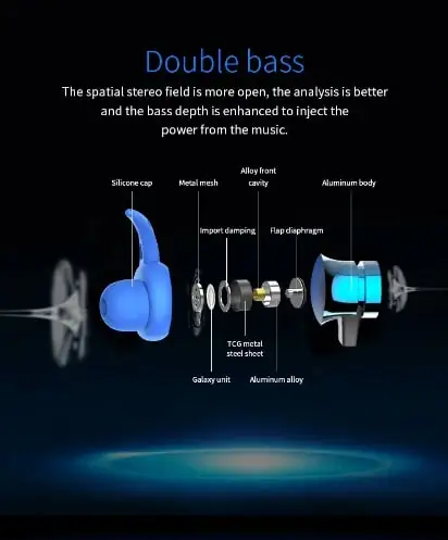 Беспроводные Bluetooth наушники Поддержка TF/sd-карты Магнитная водонепроницаемая