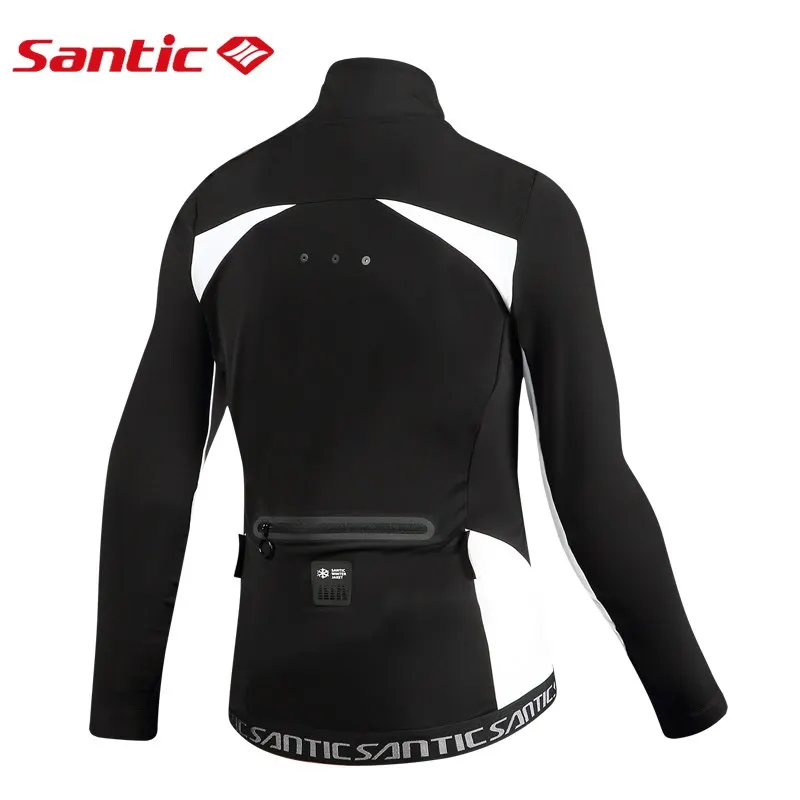 Женская Вело Джерси Santic Pro Fit SANTIC WARM + флисовая куртка из ткани для велоспорта