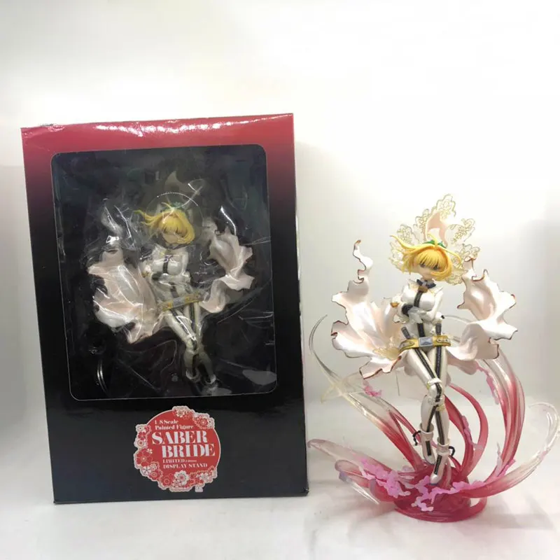 

Fate/Grand Order Hanayome Nero Claudius Caesar Augustus Germanicus SABER Wedding dress Action Figure Collectible Model Toy 23cm