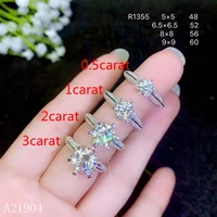kjjeaxcmy fine jewelry 925 silver inlay 3 0carat moissor diamond womens ring