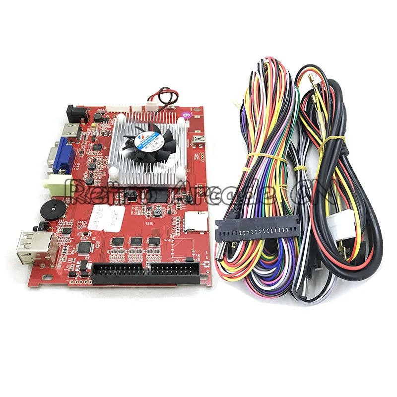 PCB and arcade cable Высокое Разрешение 3D Pandora 7/10 настольная Домашняя версия 2362 в 1 PCB HDMI VGA 110 шт 3D игры для аркадной игровой машины консоль - Цвет: PCB and arcade cable