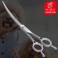fenice pets curved scissors 6 75 inch dogs cats grooming shears japan 440c