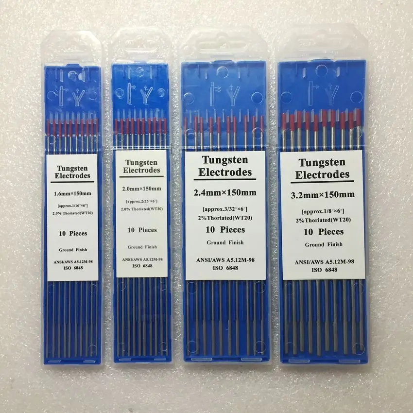 

Tungsten Electrode Welding Electrodes Tungsten rod WT20 WL15 WP WC20 WL20 WY20 1.6 2.0 2.4 3.2mm for TIG welding