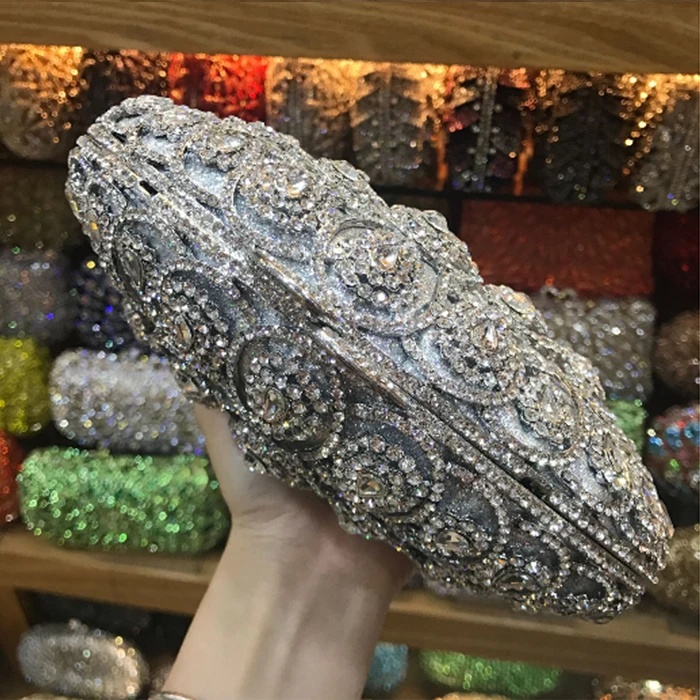 Вечерняя сумочка с кристаллами, фиолетовые камни, стразы, клатч, вечерняя сумочка, женская вечерняя сумочка, Свадебный клатч, розовый/красный/серебристый женский клатч