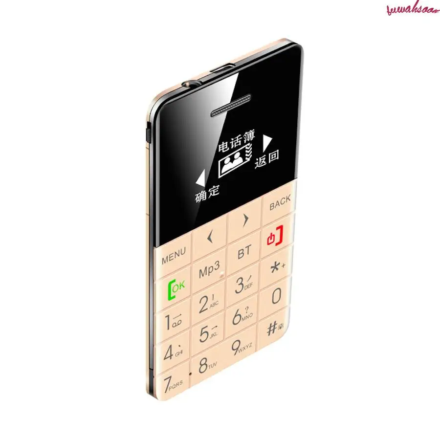 Ультратонкий мобильный телефон Aeku Q5 Card карманный мини 5 мм