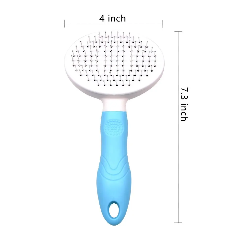 Self-Cleaning щетка для животных Pet пуходерка удобные уход за лошадьми гребень, легко чистить Расческа для котов собака PB032