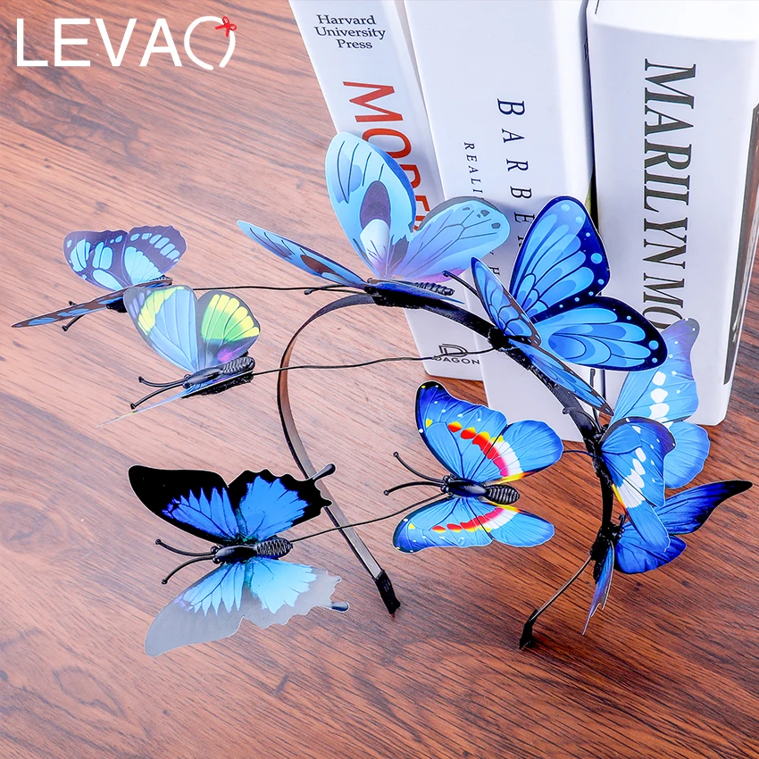 Levao цветок невесты Свадебный ободок аксессуары для волос сладкая Цветочная Корона лента для волос весенний венок-гирлянда ободок для волос