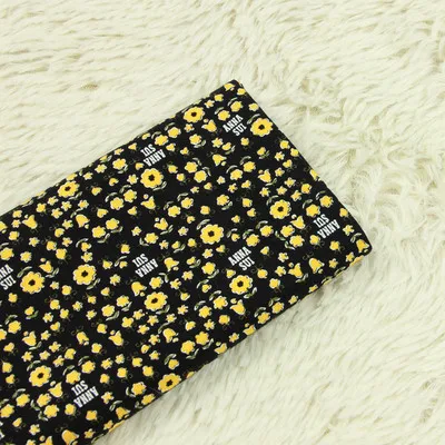 20 half meter cotton plain pulp fabric gilt flower pure cotton handmade DIY patchwork bag cloth B47 - Цвет: 20