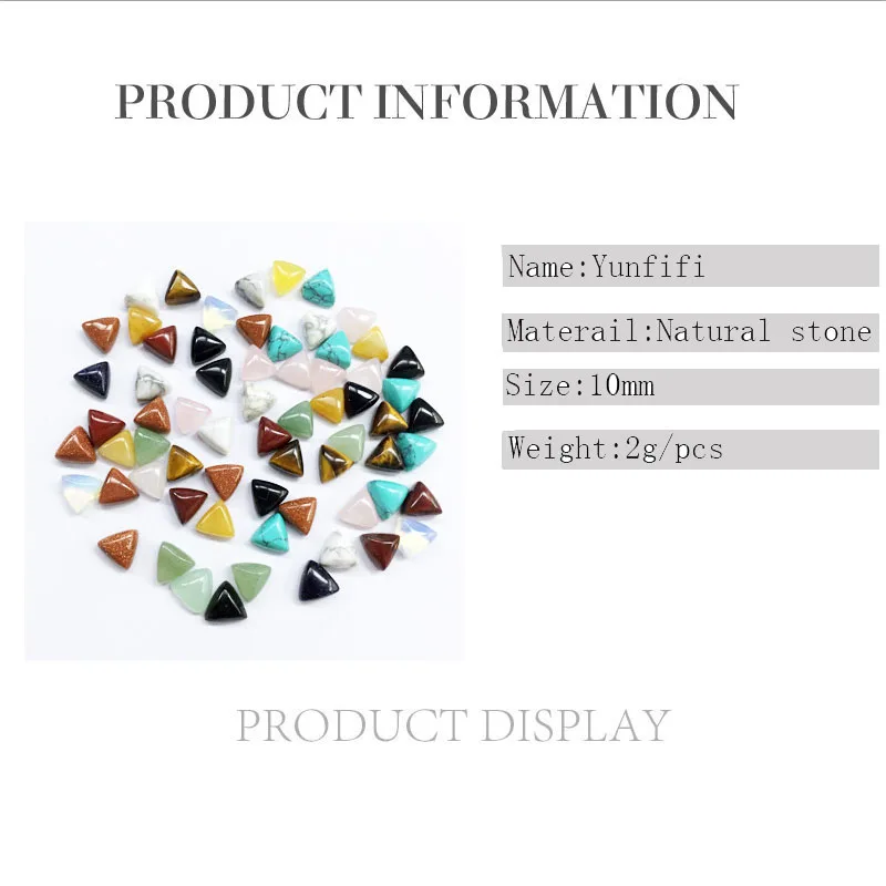 Crystal stone Diy craft supplies mixed color natural ring loose beads Good Quality 10Pcs/lot | Дом и сад