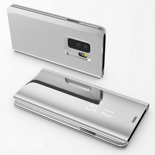 Sliver Смарт-чехол с откидной крышкой для samsung Galaxy A50 J5 J7 Примечание 10 плюс 9 8 A10 A10 A70 A30 S8 S9 плюс S6 S7 край A6 зеркальный чехол для телефона - Color: Sliver