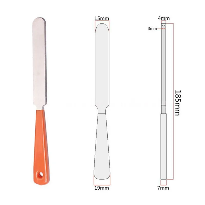 

1pcs Stainless Steel Guitar Fret Crowning Luthier File Narrow Dual Cutting Edge Tool For Musical Guitar Parts Accessories