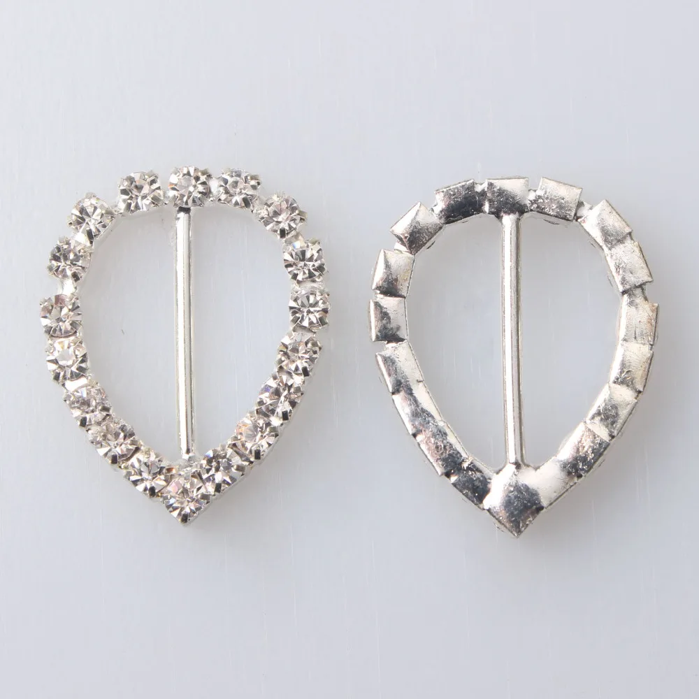 25 х 20 мм 1 &quotx4/5&quot Персик Сердца rhinestone украшения DIY пряжки для приглашение на