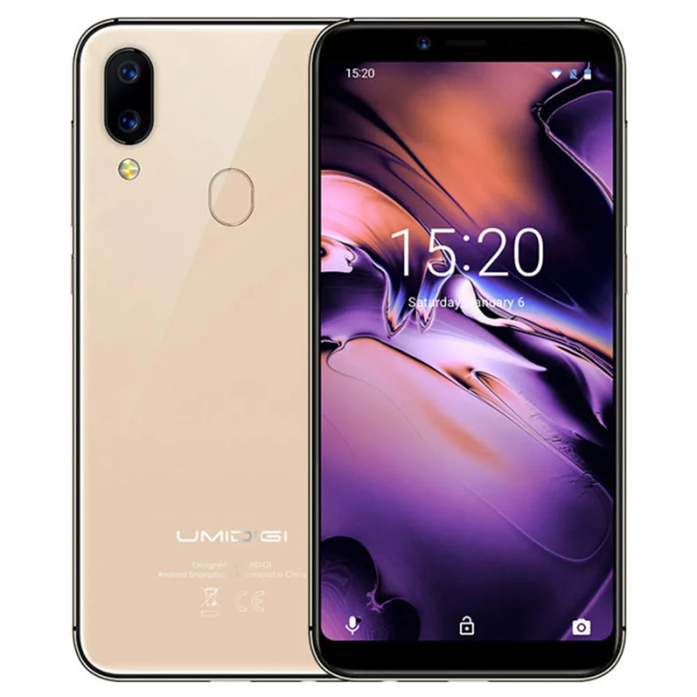 UMIDIGI UMI A3 2 ГБ Оперативная память 16 Встроенная MTK6739 1 5 ГГц 4 ядра дюймов HD + полный