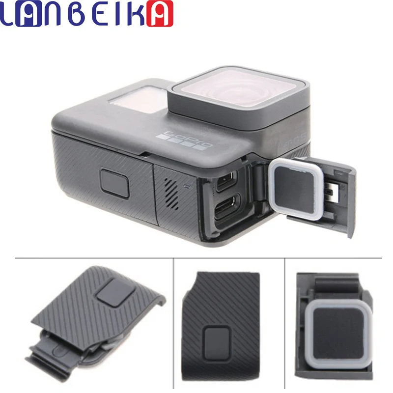 LANBEIKA запасная Боковая дверь USB C Mini HDMI порт боковая крышка часть для GoPro HERO5 HERO6 Hero 5 6