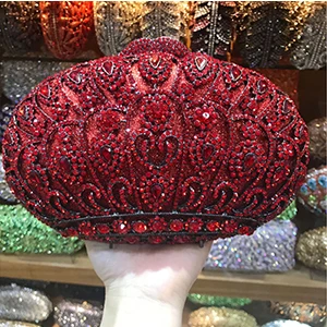 color same as pictur Вечерняя сумочка с кристаллами, фиолетовые камни, стразы, клатч, вечерняя сумочка, женская вечерняя сумочка, Свадебный клатч, розовый/красный/серебристый женский клатч - Цвет: color same as pictur