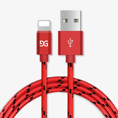 Usb-кабель для iPhone X, быстрое зарядное устройство для iPhone 7, 8 Plus, X, XS, Max, XR, 5, 5S, SE, 6, 6S Plus, зарядный шнур, кабели для синхронизации данных, для iPhone - Color: Red