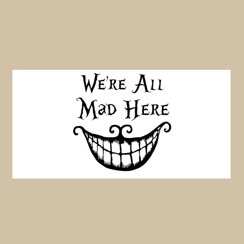 ГОРЯЧЕЕ черное пляжное дорожное полотенце We are All Mad Here для детей крутой Кот Алиса