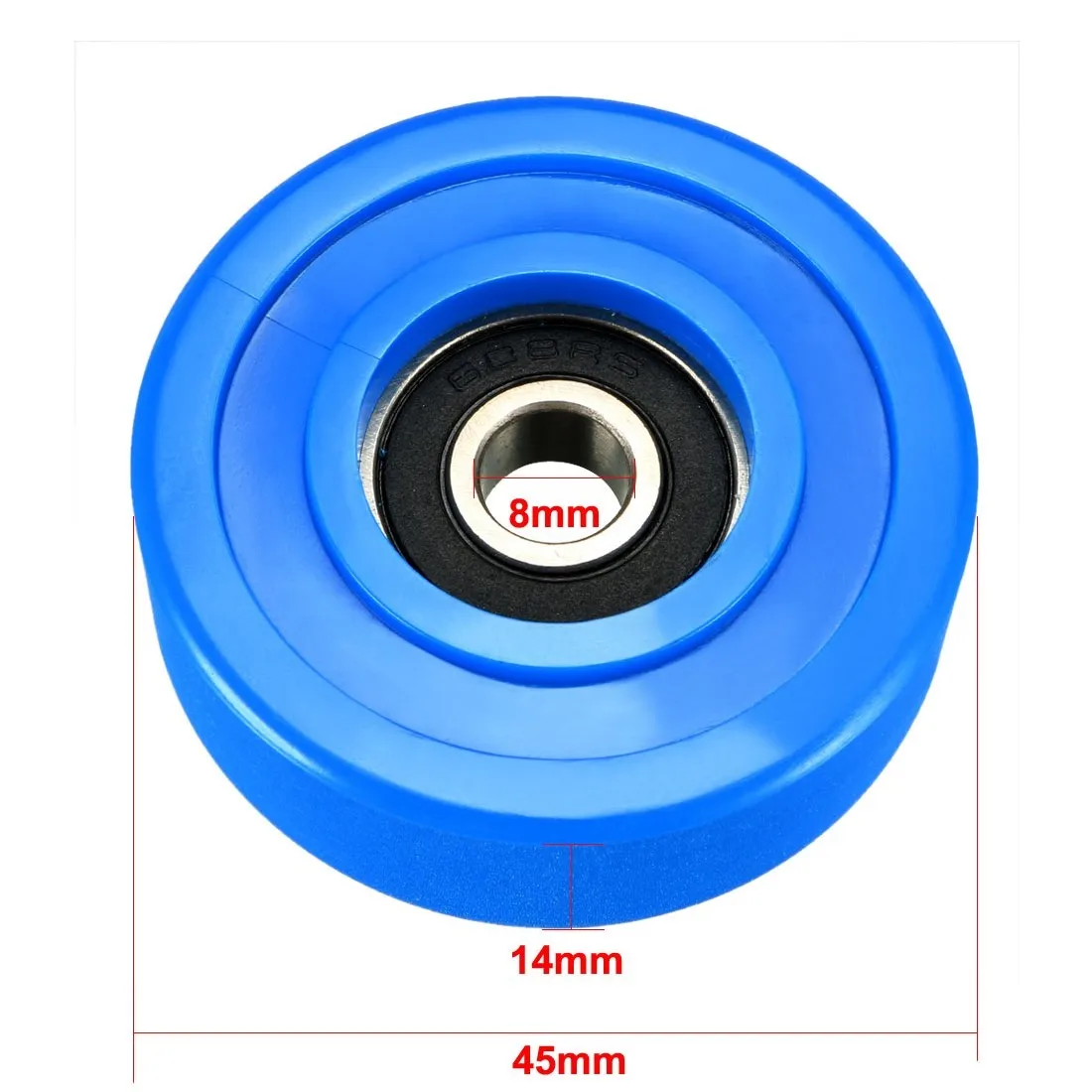 Uxcell 6x30x9/8x30x11/8x32x12/8x45x14/8x50x12 мм черный/прозрачный/синий/белый ролик подшипник натяжного колеса шкив скользящий конвейер к