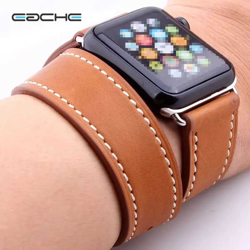 Ремешок сменный из натуральной кожи для Apple Watch 38 мм | Наручные часы