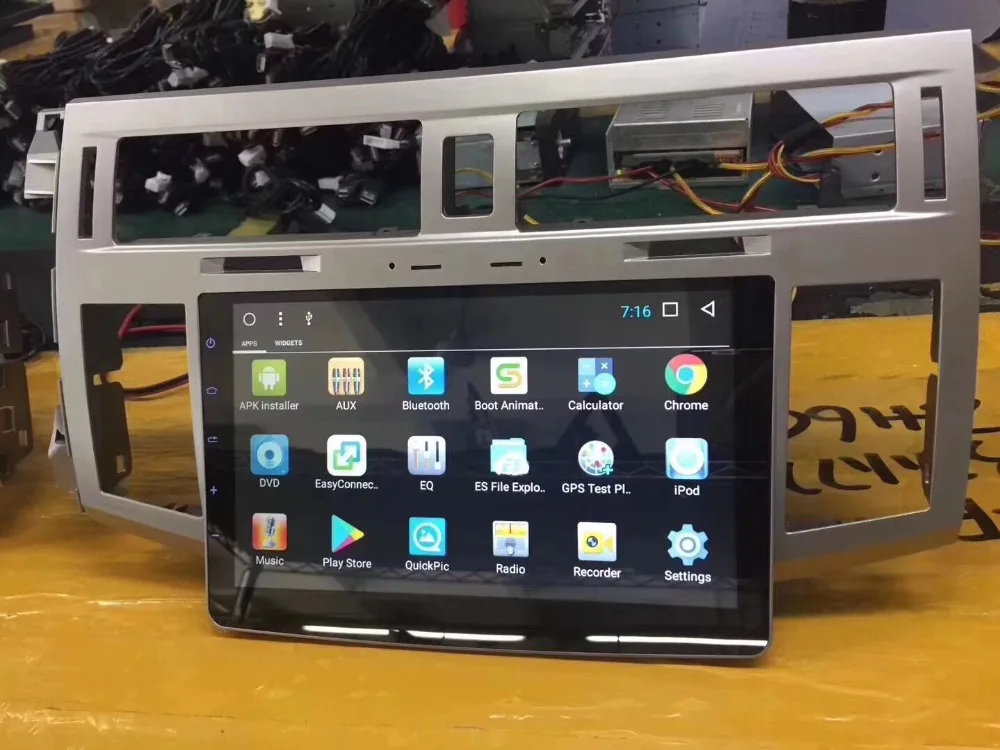 Android 7,1 " четырехъядерный автомобильный dvd-плеер gps навигация для Toyota Avalon 2005-2010 автомобильный Радио