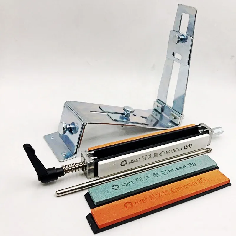 New Professional Knife Sharpener Metal Stainless Steel Fixed Easy Operate Kitchen Sharpening System Tools Fix-angle With 4 Stone | Дом и сад