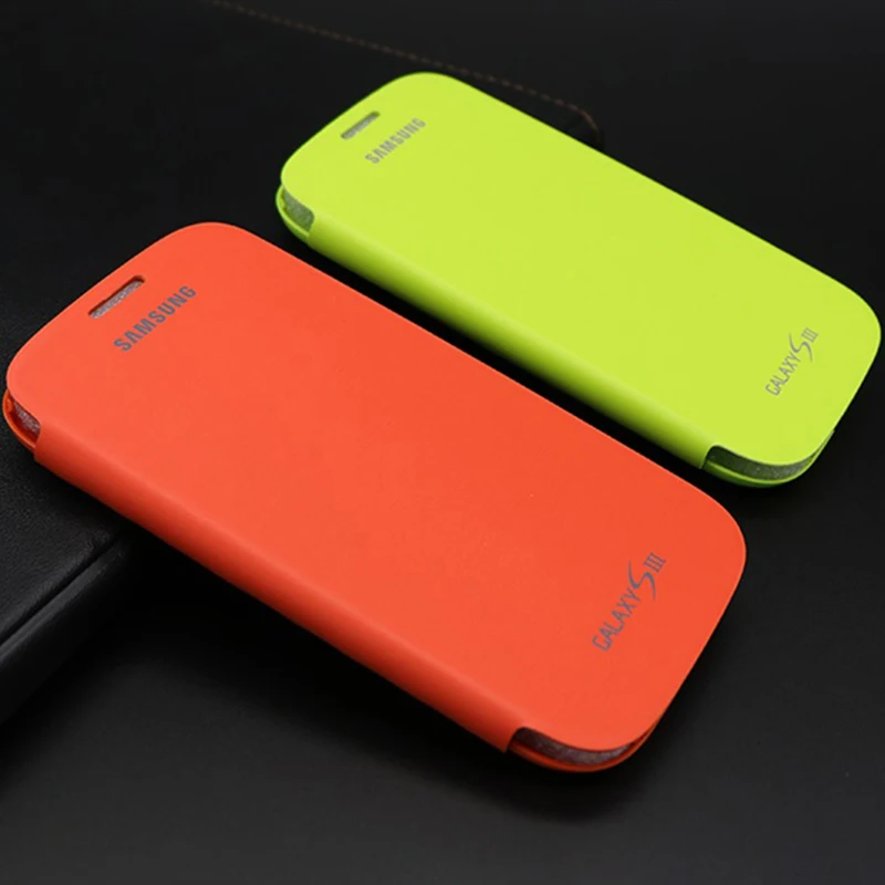 Чехол книжка для Samsung S3 100% оригинальный Galaxy SIII S 3 i9300 Противоударная камера с