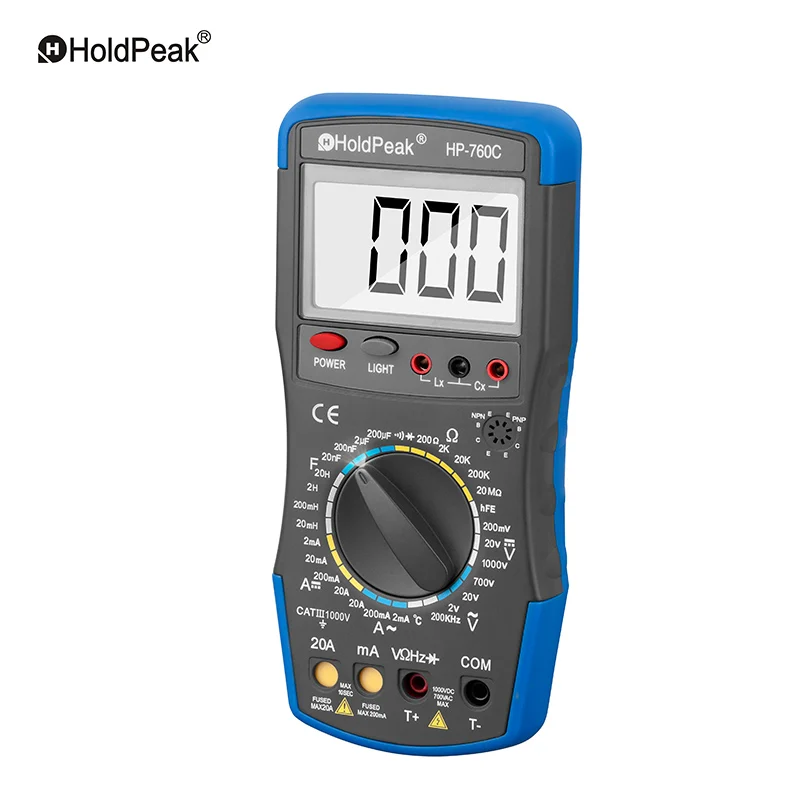 Holdpeak HP 760C Электрические приборы Мультиметры тестер мультиметр Цифровой Авто