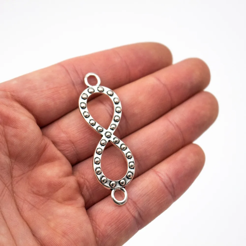 5 units antique silver infinite pendant for bracelet charms jewelry finding suppliers D-3-374 | Украшения и аксессуары