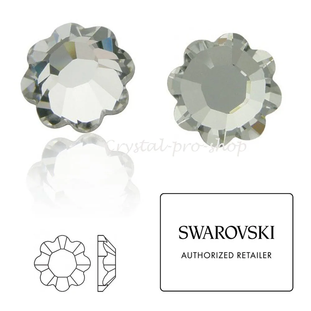 Элементы Swarovski цветок Маргерита (2728) исправленное железо на (ss10 ss16 ss20) хрустальные