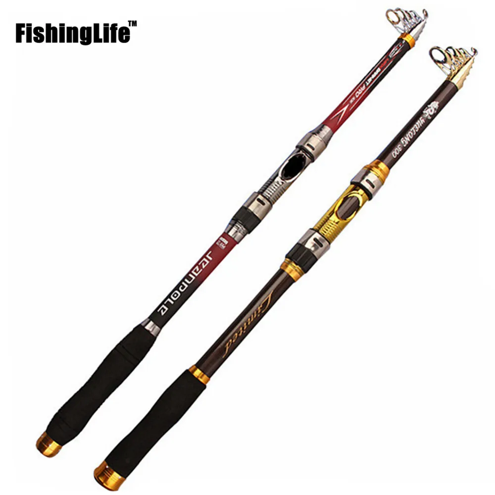 Портативная телескопическая удочка FishingLife спиннинг ручная рыболовная снасть
