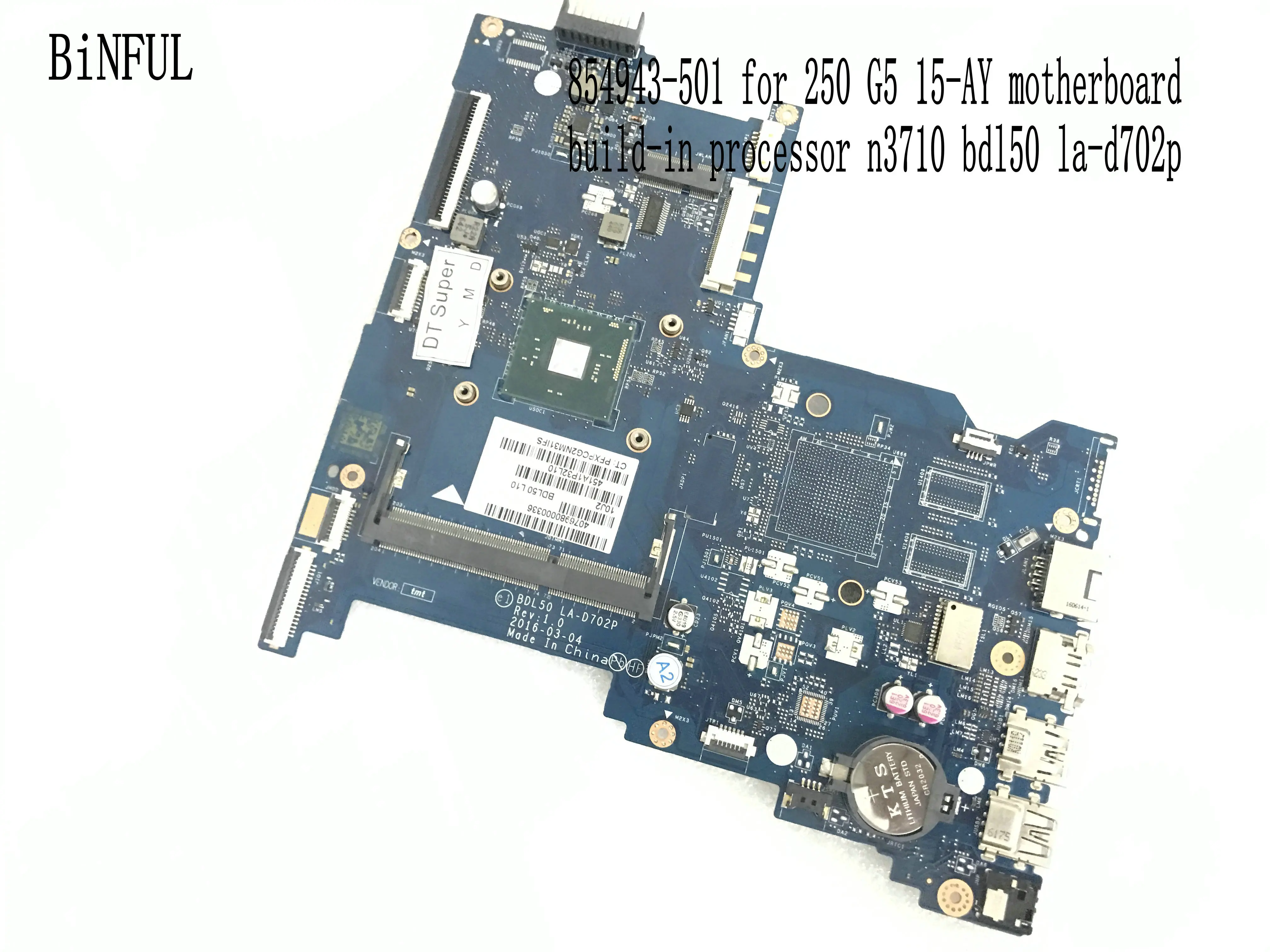 

Материнская плата HP 250 G5 ноутбук на борту N3710 процессор 90 дней гарантии