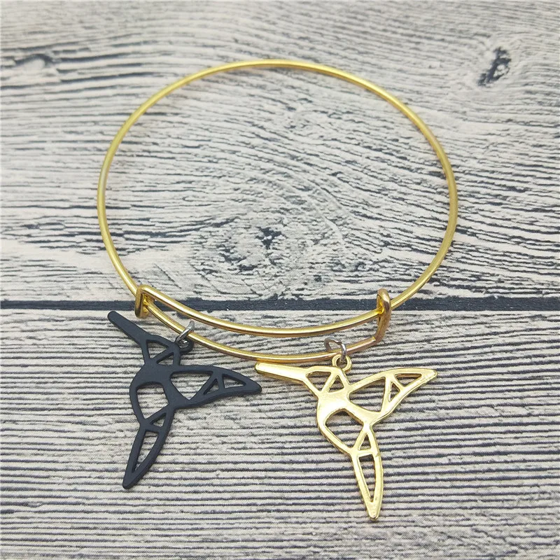 Trendy New Origami Hummingbird Bangles Cute Bracelets Fashion Animal Pet Jewellery | Украшения и аксессуары