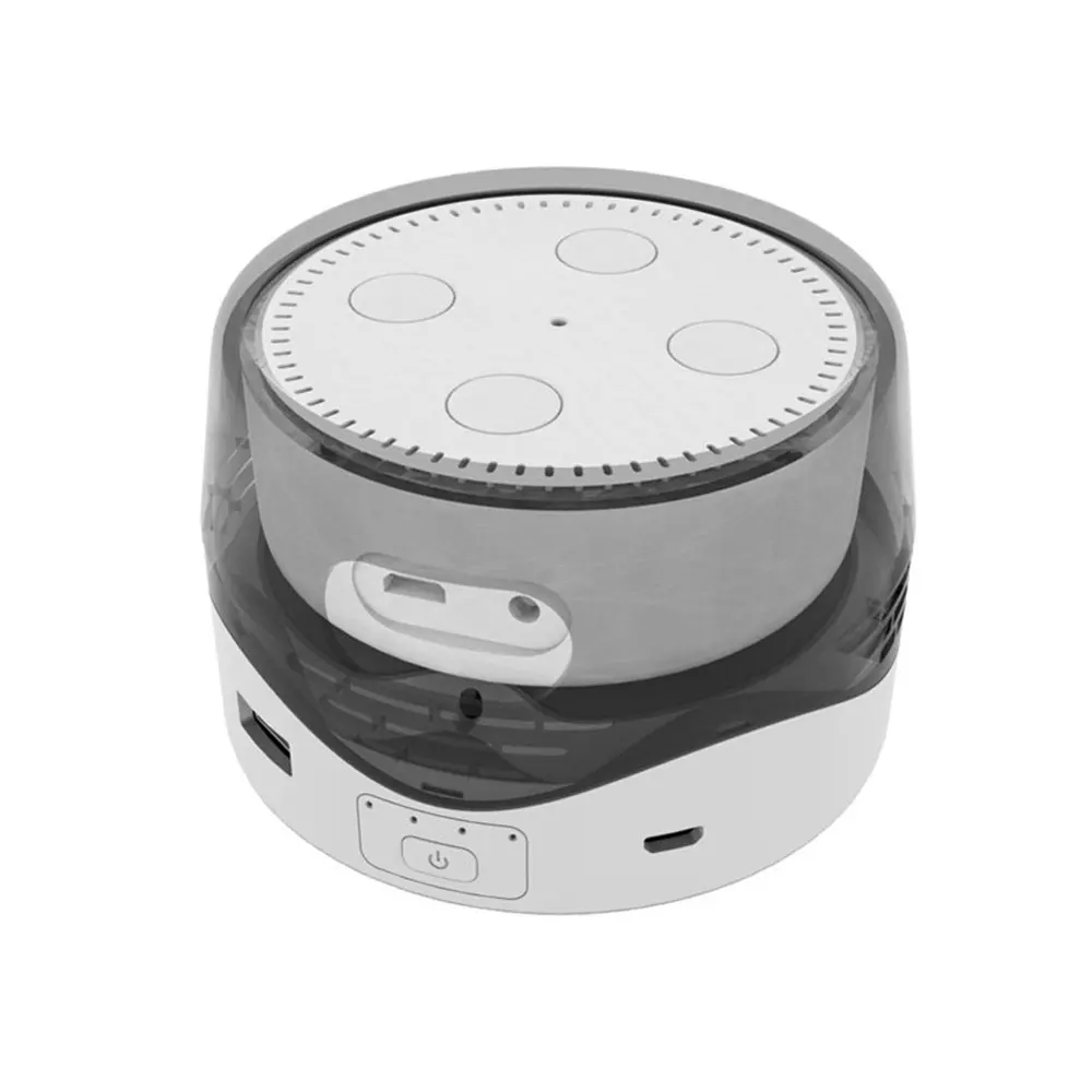 Для Echo Dot 1/2 динамик мобильная база питания зарядная док станция прозрачный