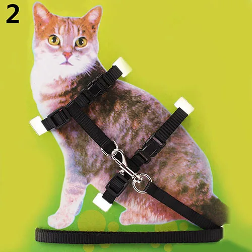 Регулируемый нейлоновый Cat щенок Pet Harness Воротник Ведущий Поводок тяги Детская