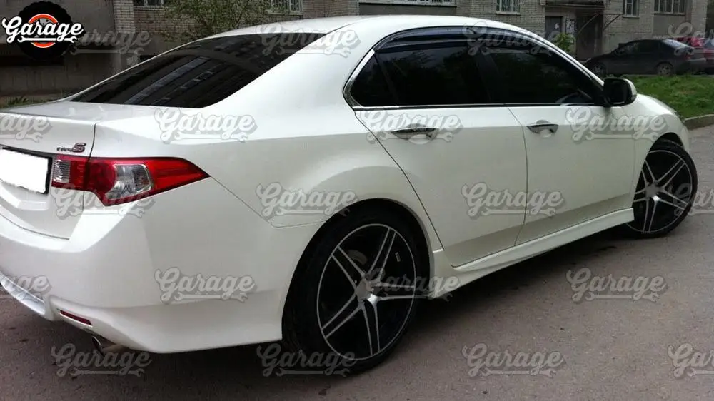 Боковые юбки, чехол для Honda Accord 8 2008-2012 дверных порогов, ABS пластиковые накладки, обвес, автомобильный тюнинг, Стайлинг, внешний вид, 1 комплект/2 шт
