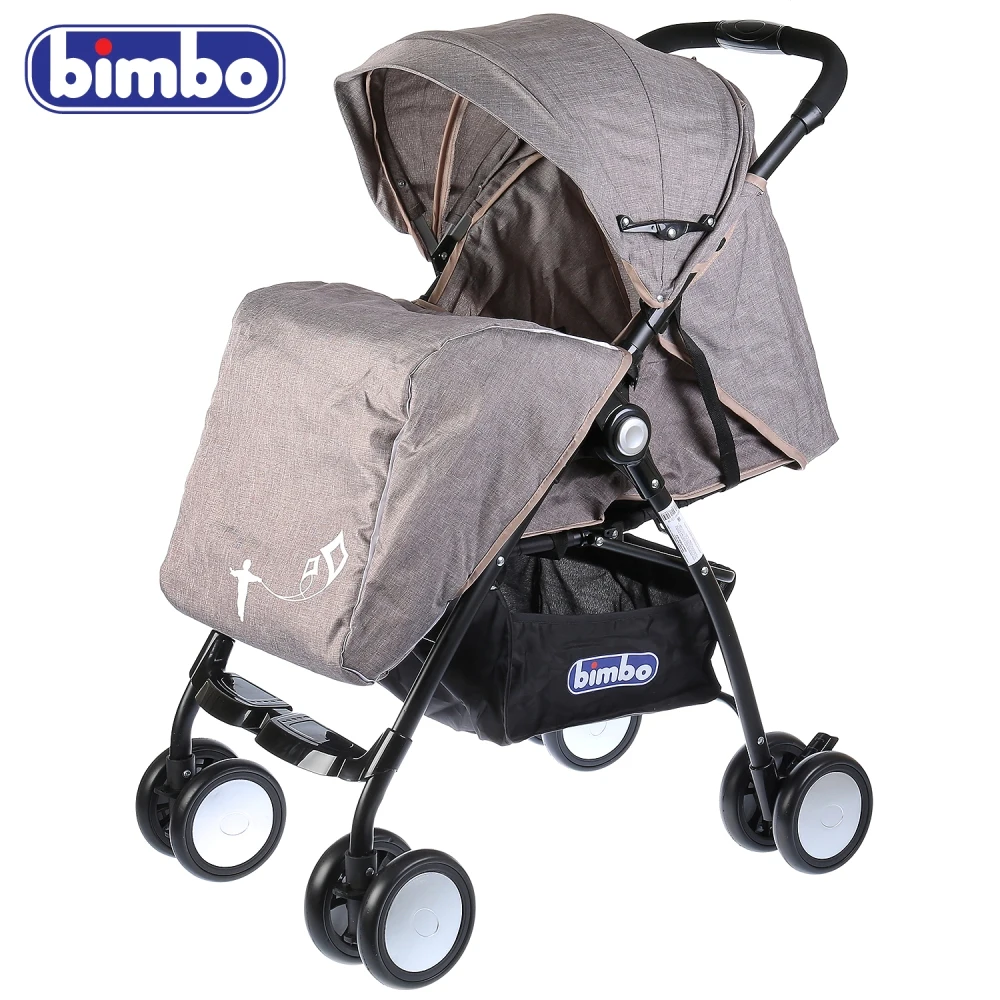 Коляска-книжка BIMBO колеса 8*5 глубокое канапе 5 точечный ремень чехол цвет