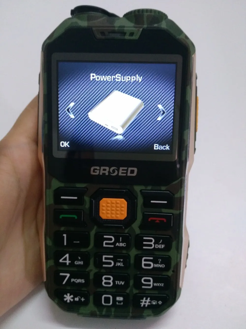 E8800 телефон Walkie Talie телефон противоударный SOS 8800 мАч батарея SOS длительное время ожидания внешний аккумулятор Фонарь FM PTT мобильный телефон