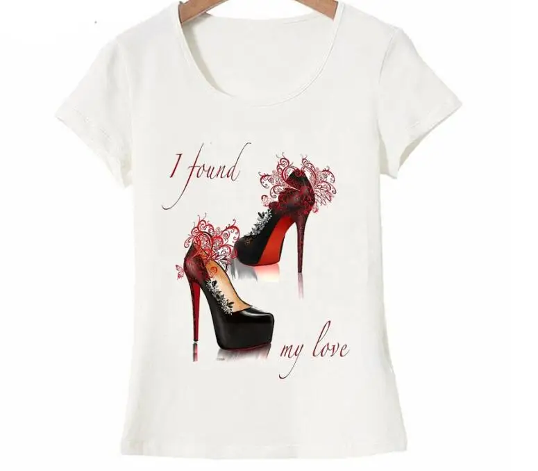 Nouveau été режим femmes футболка s j'ai trouvé mon amour très élégant décontracté hauts крутой для