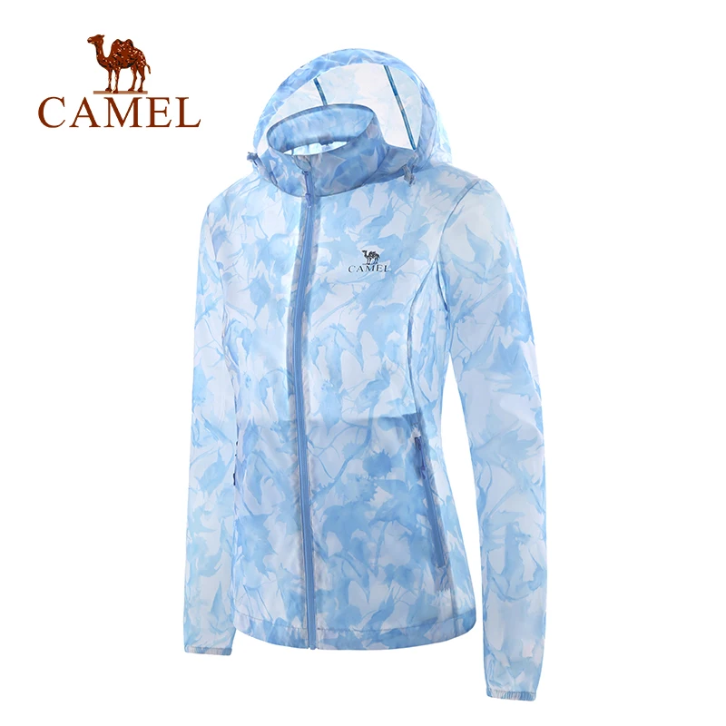 CAMEL Женское пальто для улицы, быстросохнущее, дышащее, УФ-защита, одежда для кожи, Спортивная, Пляжная, повседневная, с принтом, походная куртка